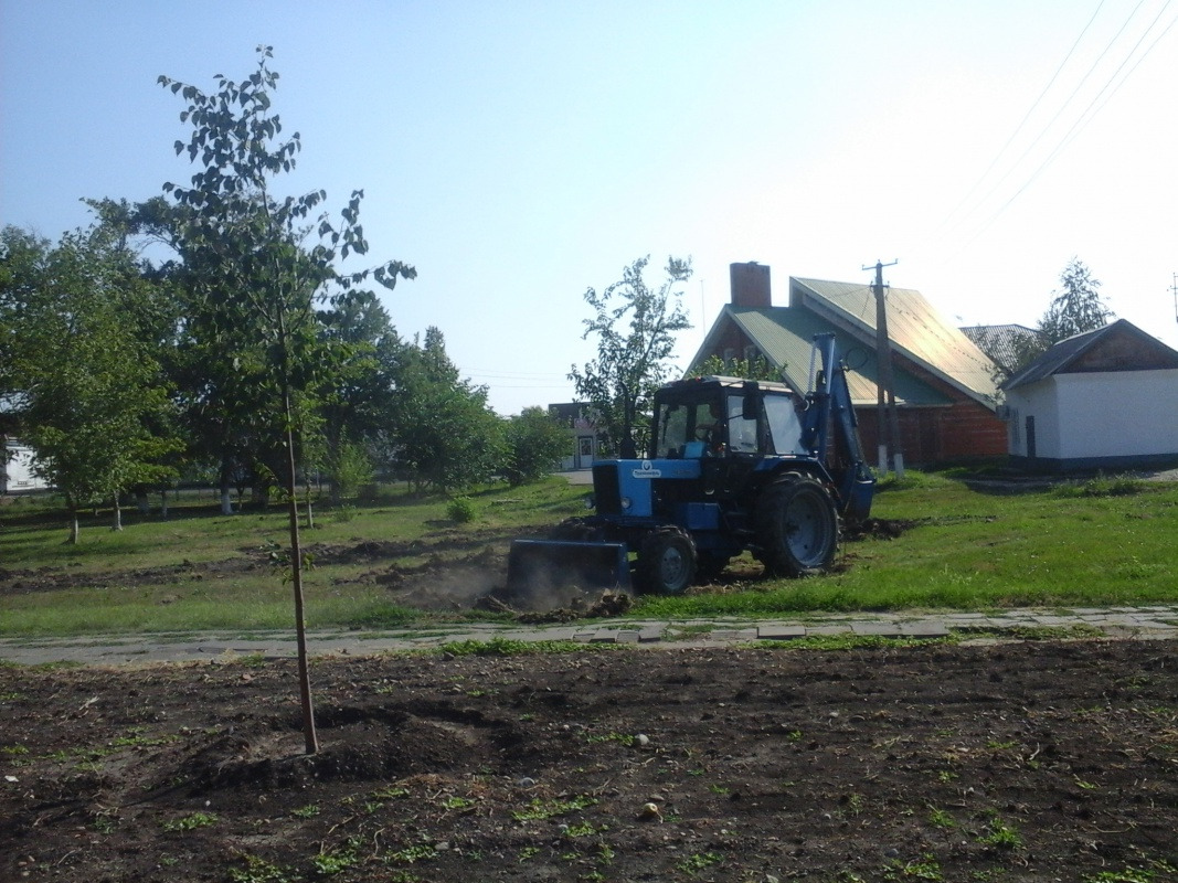 14.08.2015 выкорчевывание пней в парке
